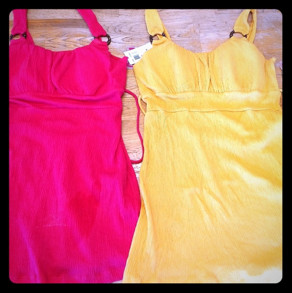 Two NWT Self Esteem Tank Tops Sz Large